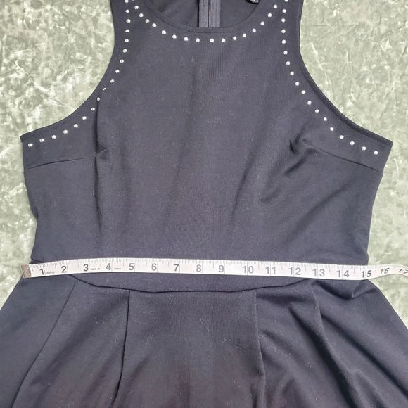 Mossimo Supply Co. Black Silver Stud Fit & Flare Dress - Picture 8 of 8